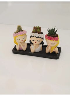 Taşdevri Life Tasdevri Life Succulent Girls 3 Piece Flower Pot Set  - Image 3