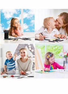 Y&D Food Coloring Marker Pens, Nomeca 10Pcs Grade Edible Markers Writers for Decorating Fondant, Cakes, Cookies, Eggs Painting Drawing Writing - Flexible Brush Tip, 10 Colors  - Image 3