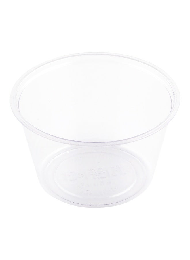 Restaurantware Basic Nature 3 Ounce Sauce Cups, 3000 Condiment Cups - Lids Sold Separately, Disposable, Clear PLA Plastic Portion Cups, For Samples, Sauces, Or Toppings  - Image 1