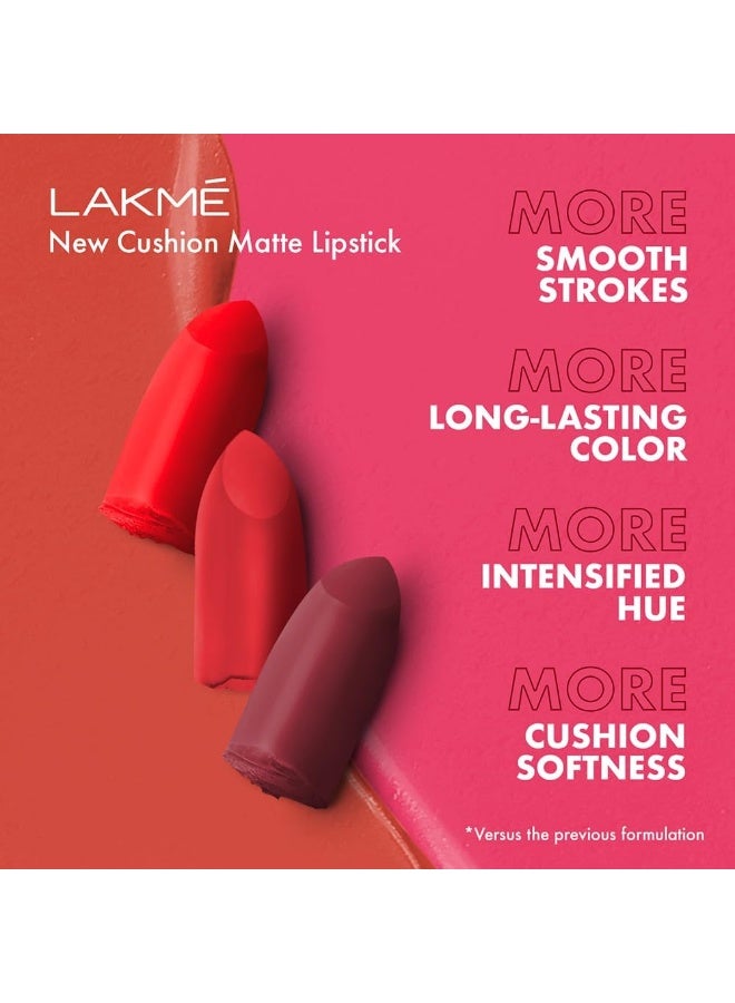 LAKME Cushion Matte Lip Brownbuzz 4.5G - Image 4