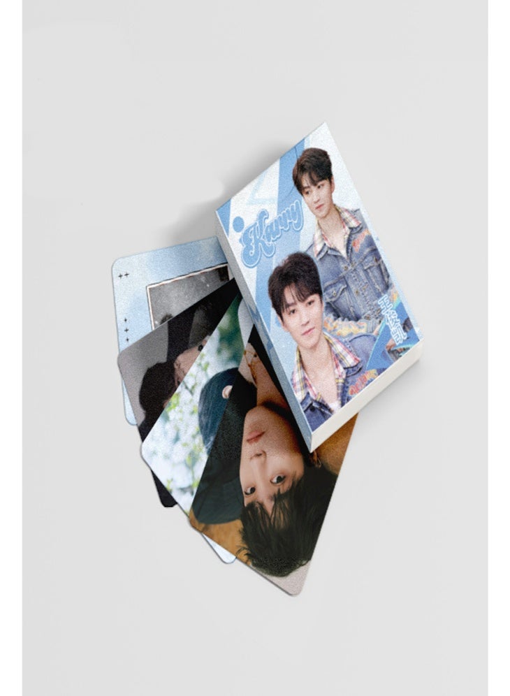 general EWC China Promotion Ambassador Wang Junkai Laser Lomo Cards 50 Pack Boxed Set Collectibles - Image 2