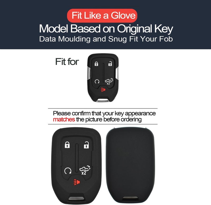 INFIPAR Key Fob Cover for Chevrolet and GMC Vehicles - Image 2