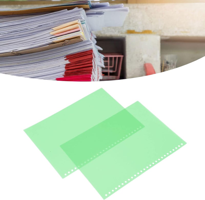 50pcs B5 B5 Translucent Cover Waterproof Paper Roll for Report Documents (Green) - Image 2