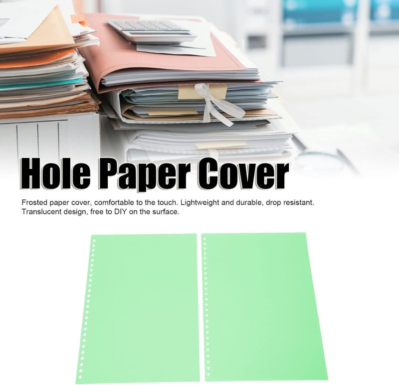 50pcs B5 B5 Translucent Cover Waterproof Paper Roll for Report Documents (Green) - Image 3