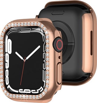 Apple Watch 5 6 40MM Compatible Single Row Shiny Stone Rubber Case Cover - pzsku/Z71E6C3BF393750CF95F7Z/45/_/1725790813/a52edc58-374b-4e85-bb77-99377de2d2db
