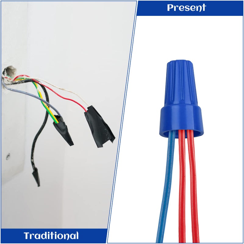 Romeda 180 PCS Wire Connectors, Insulating Insert Twist Electrical Wire Connectors with Spring, Portable Wire Caps for Quick Connection, Colorful Wire Caps Electrical - Image 5