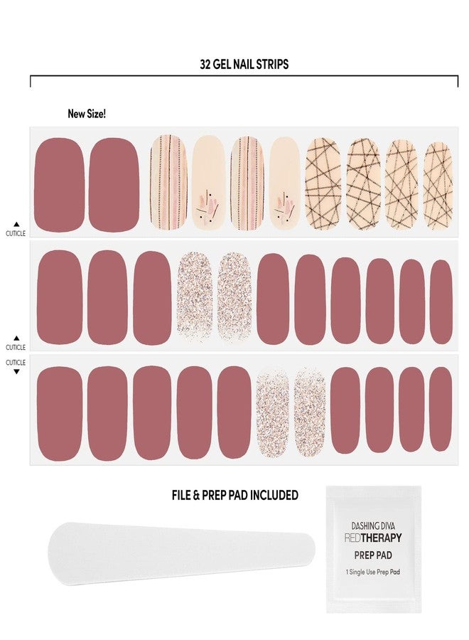 Dashing Diva Gloss Ultra Shine Gel Nail Strips 34 Strips & Nail File (Inside Edition) - Image 3