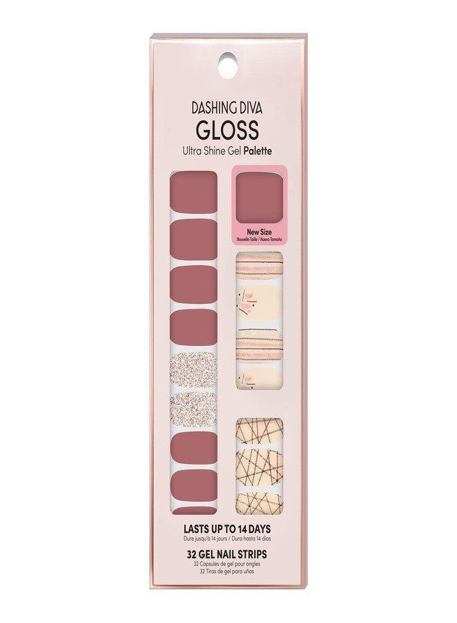 Dashing Diva Gloss Ultra Shine Gel Nail Strips 34 Strips & Nail File (Inside Edition) - Image 1