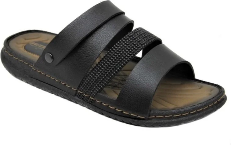 Gezer 11651 Black Men's Anatomical Slipper Sandals