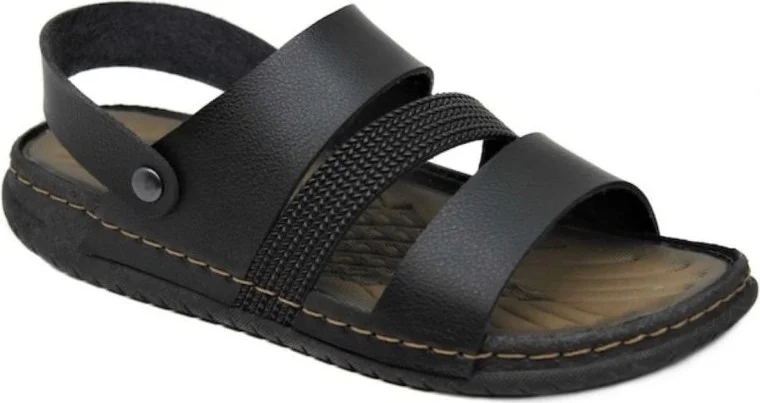 Gezer 11651 Black Men's Anatomical Slipper Sandals