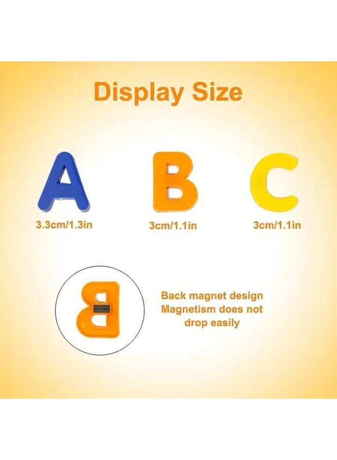 52 قطعة مغناطيس الأبجدية والأرقام لمغناطيس الثلاجة - لعبة تعليمية للتهجئة والعد - Image 3