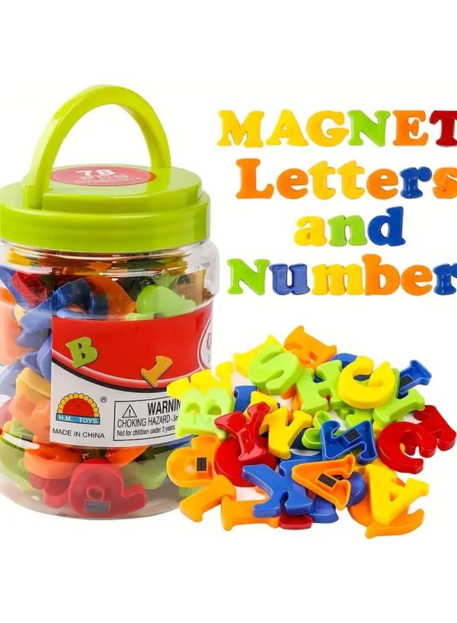 52 قطعة مغناطيس الأبجدية والأرقام لمغناطيس الثلاجة - لعبة تعليمية للتهجئة والعد - Image 2