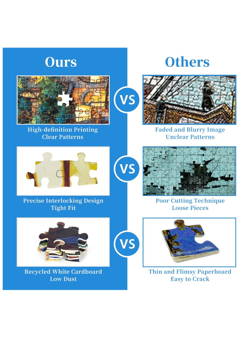 1000 الكبار لغز الكرتون قوس قزح خربش ، قماش الحجم 75cm * 50cm - Image 2