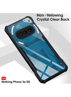 Case Up Case For Nothing Phone 3a Crystal Clear Tactical Back Cover Case With 360 Degree Protection, Shockproof Bumper Protective Phone Cover, Anti-Scratch Hard PC Back (Clear)  - Image 4
