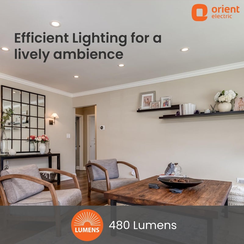 Orient Electric ضوء سقف LED 6 واط من مونلايت، ضوء أبيض بارد، دائري، عبوة من 1، ضوء LED مدمج في السقف، مناسب لصندوق تقاطع 3 بوصة (ألمنيوم) (6 واط، عبوة من 1) - Image 3