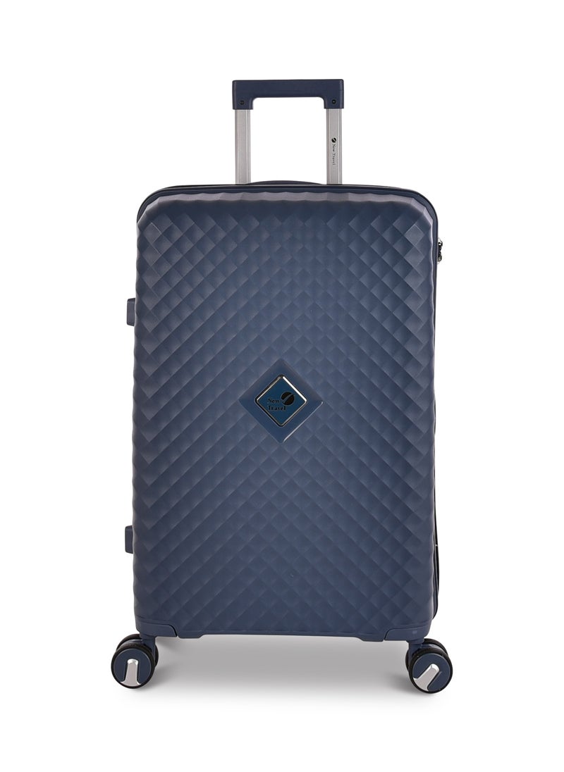 New Travel Luggage Set, Polypropylene (PP) Material, Hard Trolley Travel Bag with Carry On Cabin and Checked In Sizes, Combination Lock and 4 Double Wheels, Size 20/24/28 Inches, 162/3P