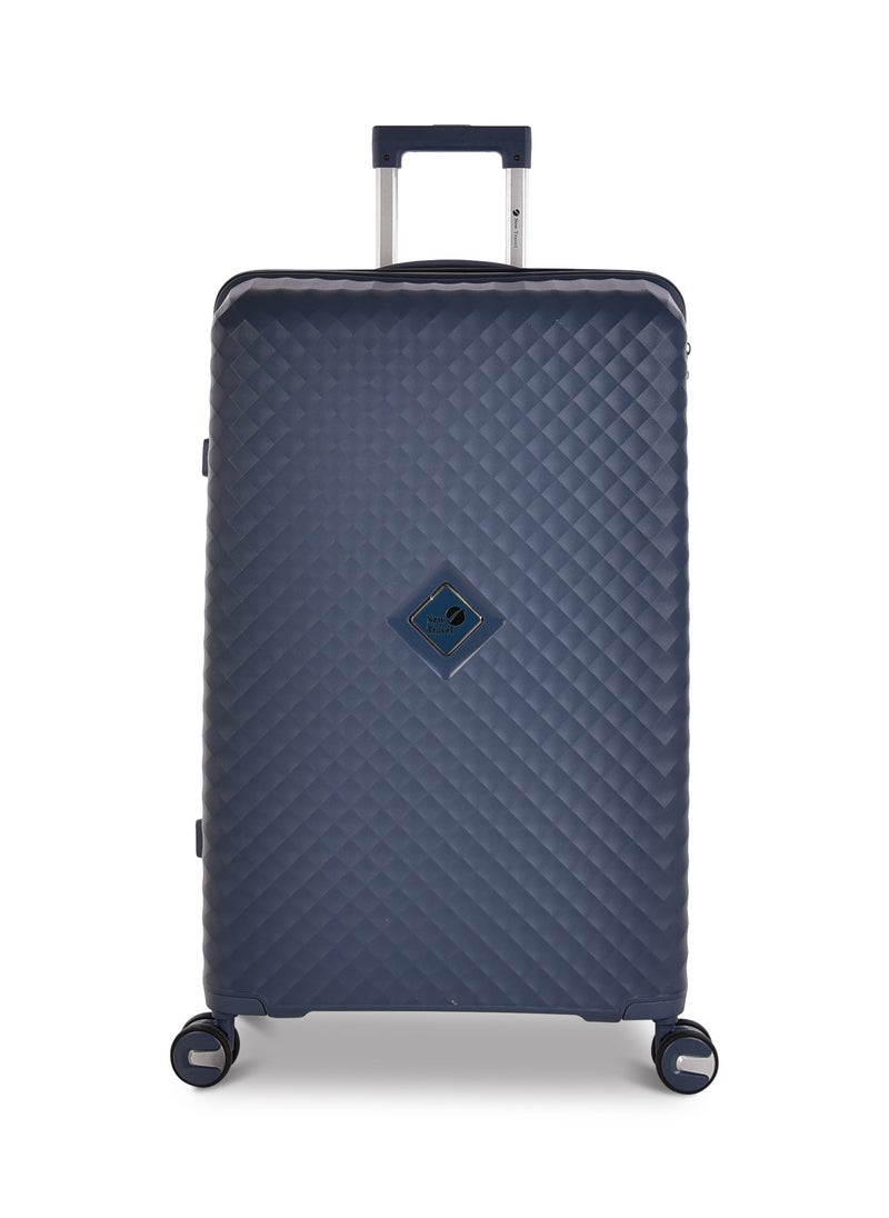New Travel Luggage Set, Polypropylene (PP) Material, Hard Trolley Travel Bag with Carry On Cabin and Checked In Sizes, Combination Lock and 4 Double Wheels, Size 20/24/28 Inches, 162/3P
