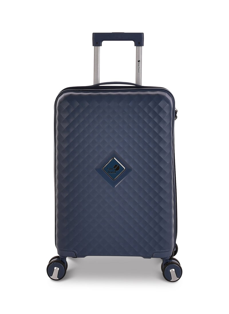 New Travel Luggage Set, Polypropylene (PP) Material, Hard Trolley Travel Bag with Carry On Cabin and Checked In Sizes, Combination Lock and 4 Double Wheels, Size 20/24/28 Inches, 162/3P