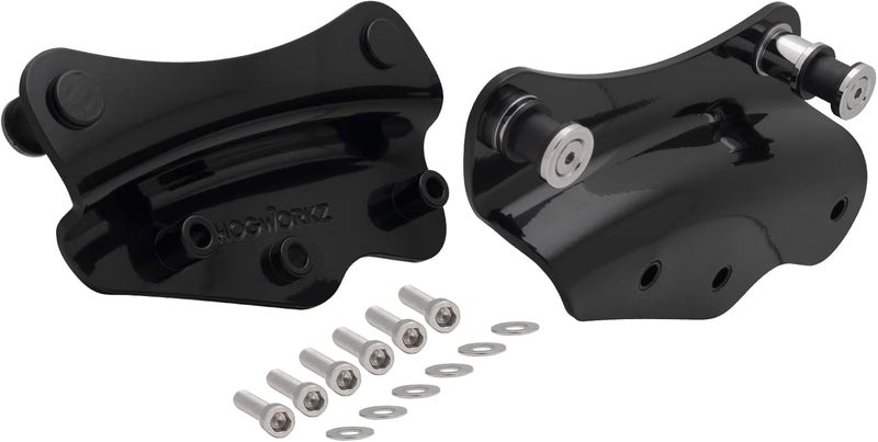 HOGWORKZ® 4-Point Docking Hardware Kit for Harley Davidson (2009-2013) - Black - Image 1