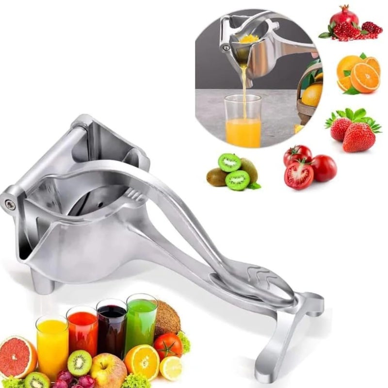 JANNYRO Aluminium Manual Hand Juicer for Fruits Hand Press Metal Lime Juicer Machine Manual Fruit Squeezer Citrus Orange Juicer Instant Heavy Duty Multipurpose For All Fruits Ergonomic Handle Design - Image 3