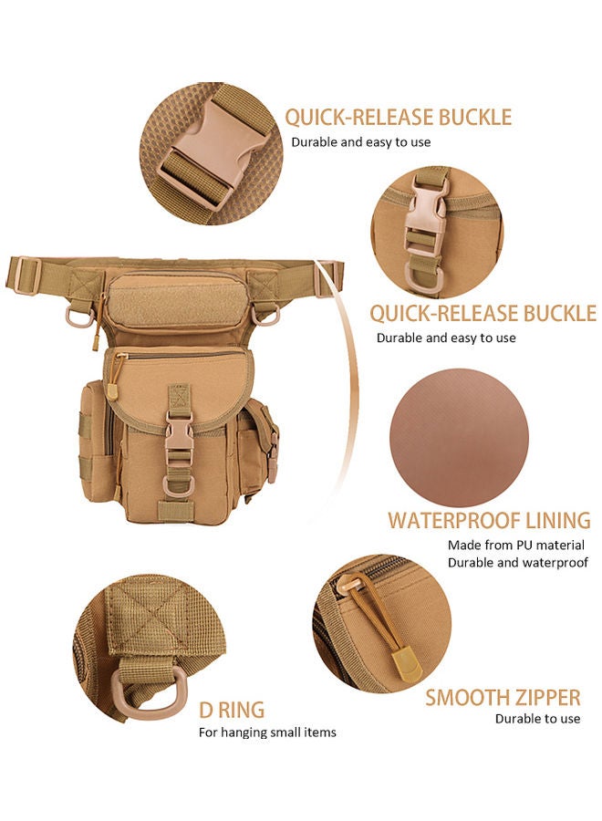 Generic Drop Leg Bag Waterproof Thigh Waist Pack Pouch 26x4x24cm  - Image 4