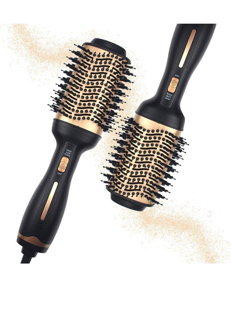 Hot Air Brush,Hair Dryer Brush, Professional Hair Dryer & Volumizer 3 in 1 Upgrade Anti-Scald Negative Ionic Technology Hair Straightener Brush,Salon Negative Ion Ceramic Electric Blow Dryer - Image 2