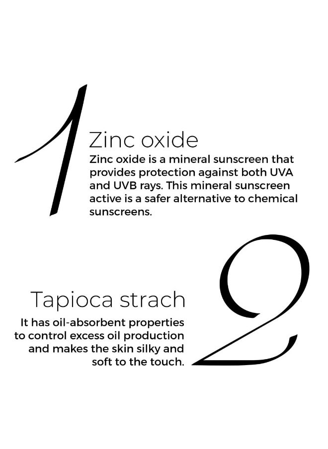 BRILLARE Zinc Powder Sunscreen SPF50 - Broad Spectrum Protection, Sweat Resistant Powder, Invisible Finish, Non-Greasy Formula - Skin-friendly Mineral Sunscreen for Daily Use  - Image 4