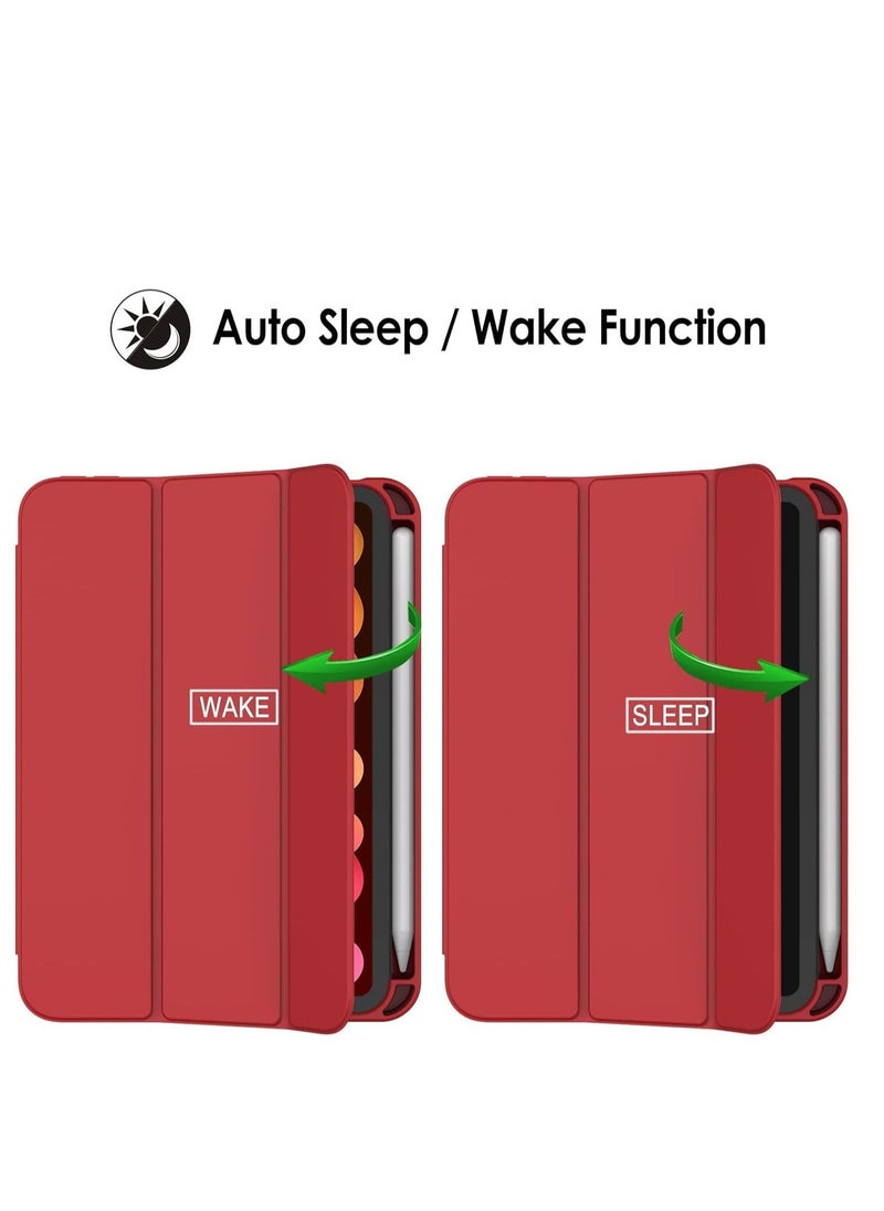 JAJEEK NEW Smart Case with Pencil Holder for iPad Mini 6 – Trifold Stand Smart Case with Soft TPU Back, Auto Wake/Sleep, Dust Proof & Anti-Fingerprint, Heavy Duty Protection - Image 2