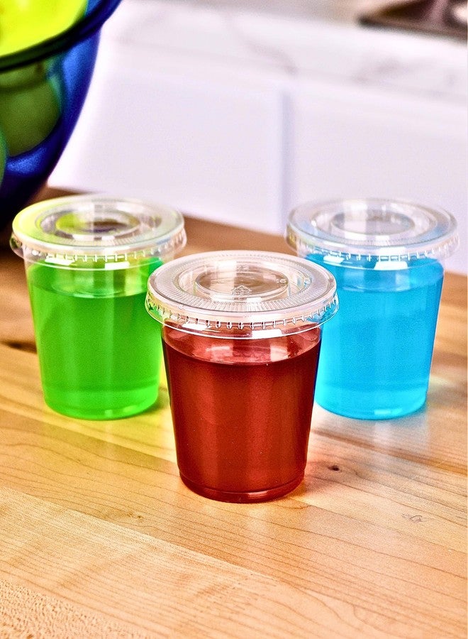 Green Direct 5.5 oz. Disposable Small Plastic Containers with Lids - Portion Condiment Containers for Jello Shots, Sauces, Dressings & Meal Prep, Pack of 100 - Image 3