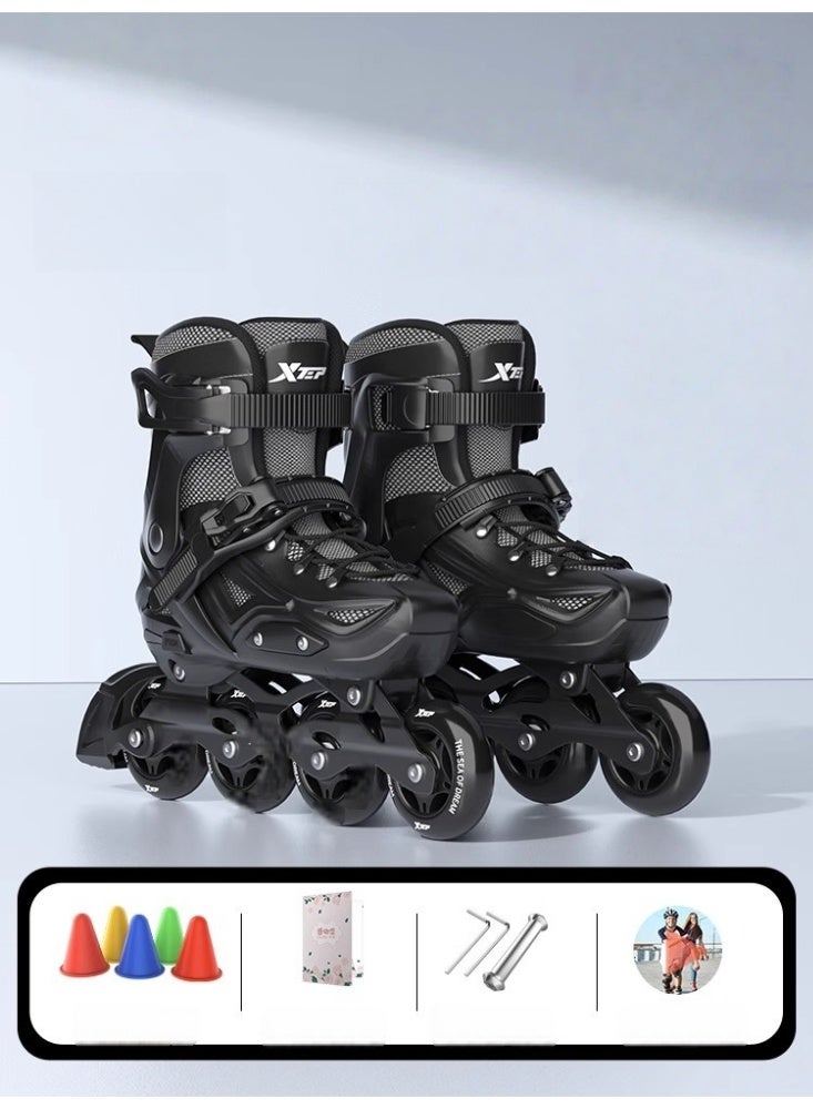 XTEP Roller Skates, Adult Skates, University Club, Boys and Girls, Adult Beginner Amateur, Roller Skating, Inline Skates, Ice Skating - Image 1