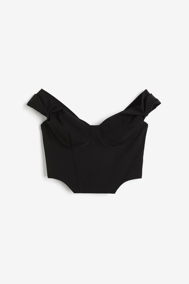 H&M Off-the-shoulder corset top