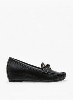 Flora Bella By Shoexpress Textured Slip-On Loafers  - Image 3