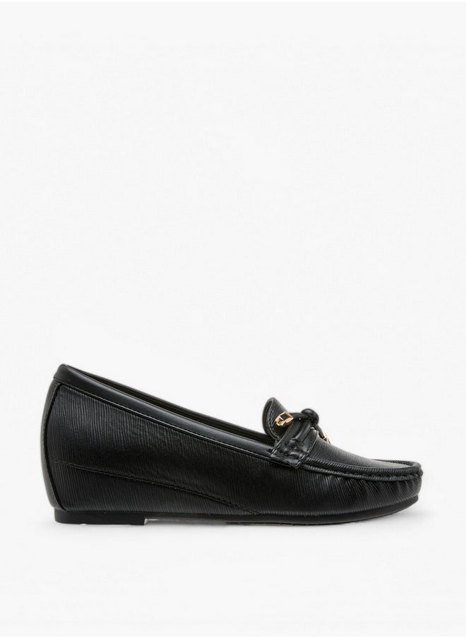 Flora Bella By Shoexpress - Textured Slip-On Loafers - Image 1
