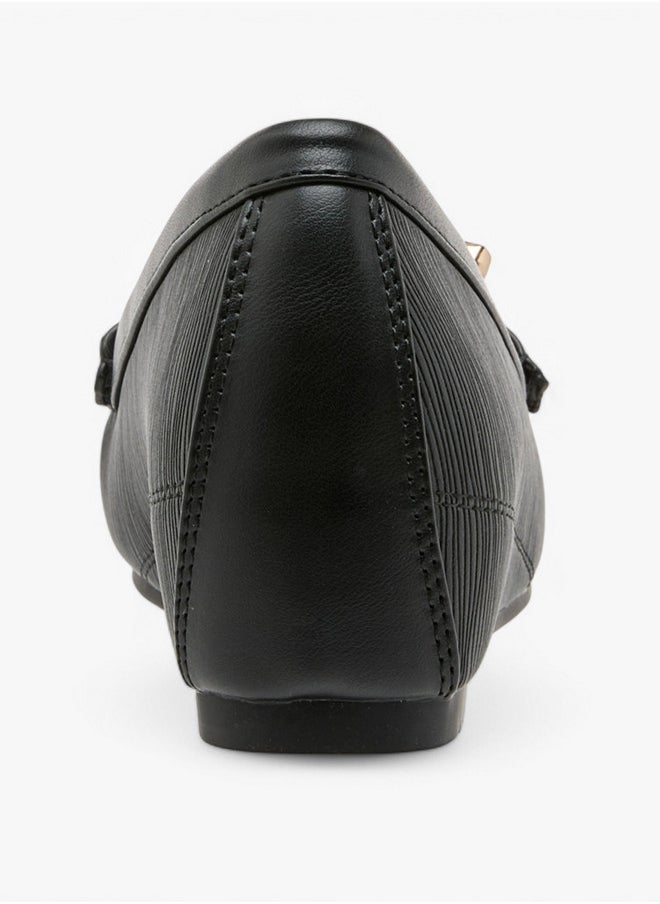 Flora Bella By Shoexpress - Textured Slip-On Loafers - Image 1