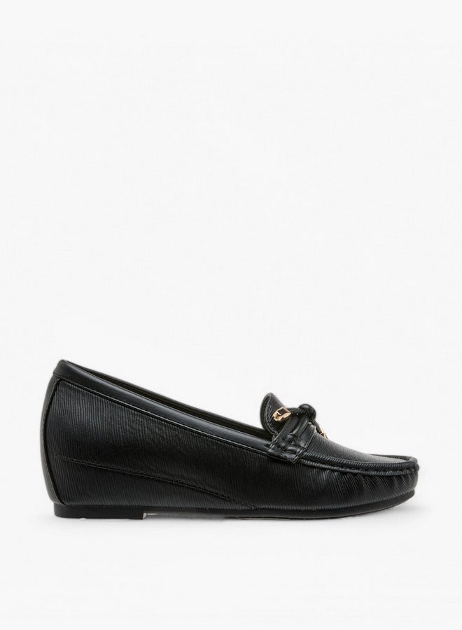 Flora Bella By Shoexpress Textured Slip-On Loafers - Image 1