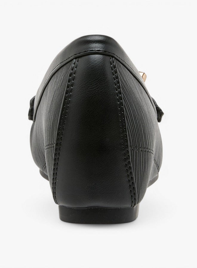 Flora Bella By Shoexpress Textured Slip-On Loafers - Image 5