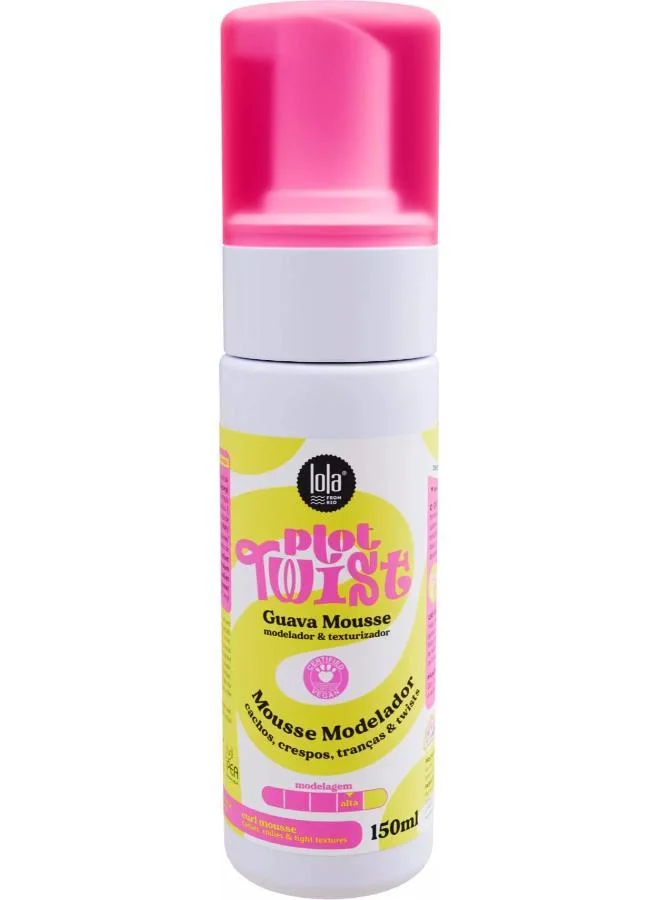 lola from rio Plot Twist Guava Styling Mousse for Curly Hair 150ml