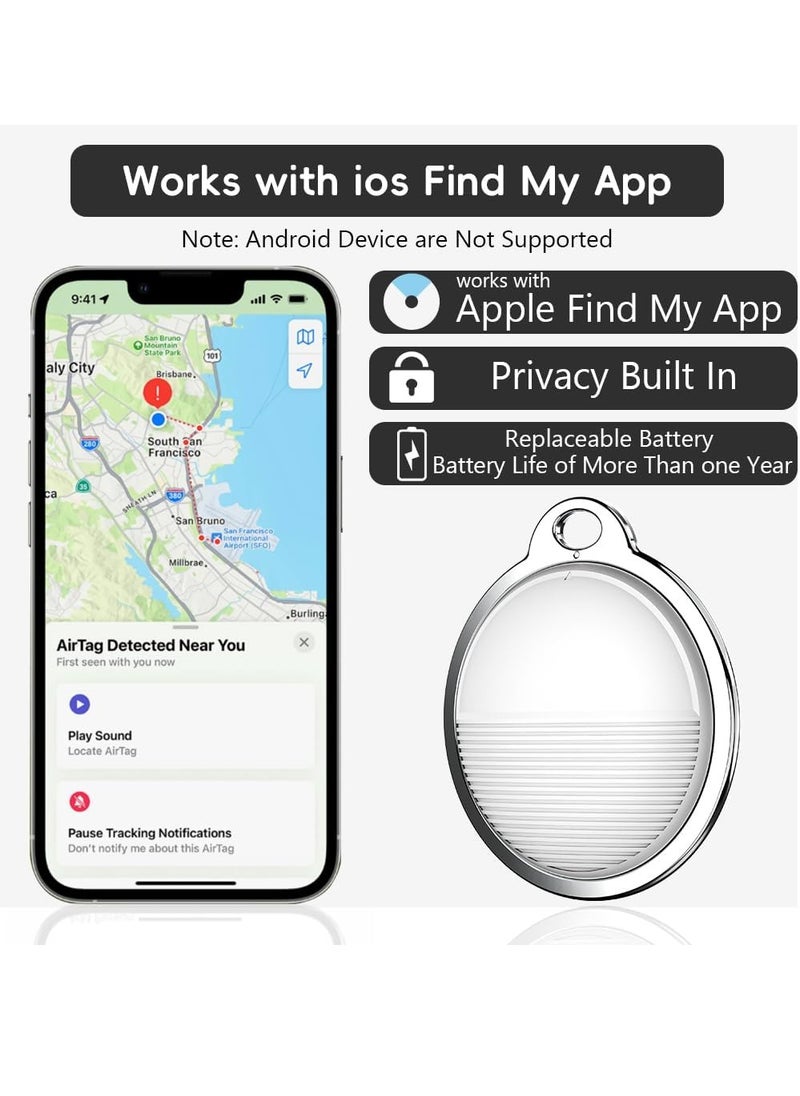BORTONY Location Tracker Smart Air Tag Works with Apple Find My App Smart AIR Tag, with Sound Alarm and IPX4 Waterproof Smart Navigation Device for Child, Elders, Pets, Keys, Bags, Wallets and More  - Image 2
