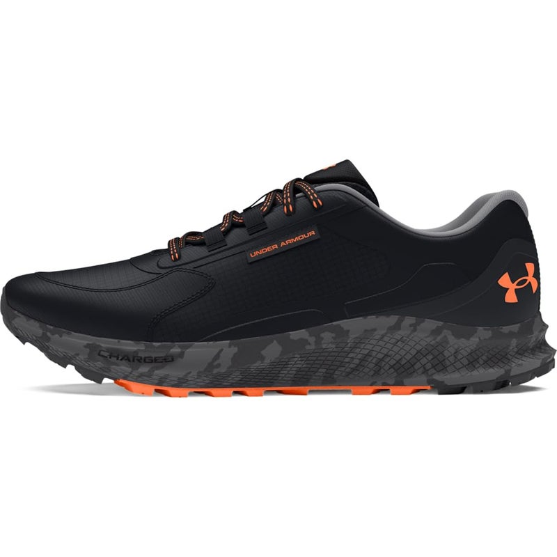 Under Armour Men's Charged Bandit Trail 3, (001) Black/Black/Orange Blast, 7.5, US - Image 4