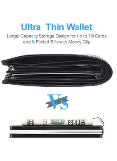 SARAOONT Carbon fiber Credit card holder money clip wallet  - Image 2