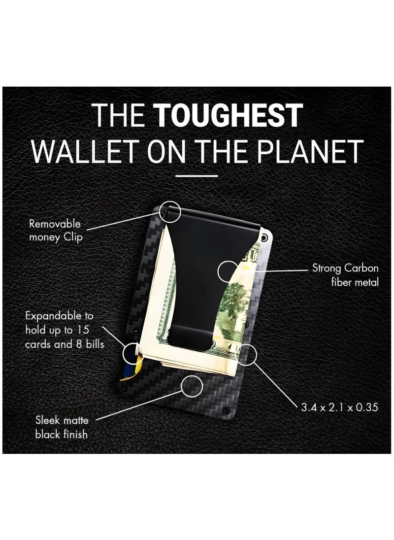 Carbon fiber Credit card holder money clip wallet - pzsku/Z71E81E03E15E807E3ACFZ/45/_/1709233598/27336201-cb9b-4567-8bb5-10d5a84a97b2