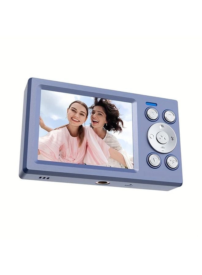 Blue Digital Camera 5MP 1080P 16X Zoom Dual Cameras Autofocus Portable with 32G Memory Card - Image 1