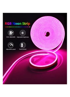 يان تي شريط إضاءة نيون ذكي من 5M ، شريط إضاءة واي فاي RGB ، مقاوم للماء ومزامنة الموسيقى ، شريط إضاءة LED يعمل مع تطبيق Tuya Smart Life و Alexa Google Home  - Image 2