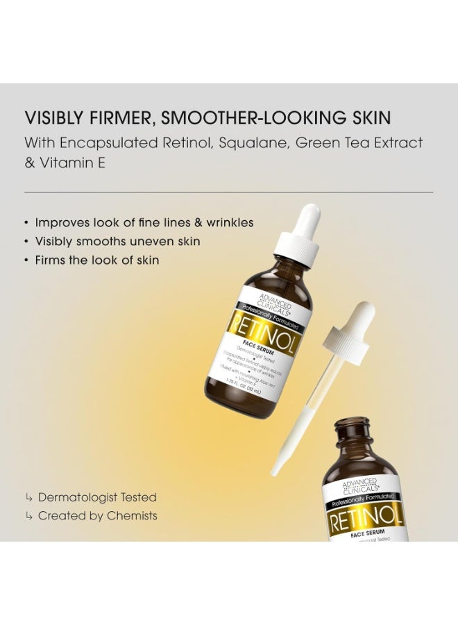Advanced Clinicals Retinol Serum Anti Wrinkle 1.75 fl oz (52 ml) - Image 3