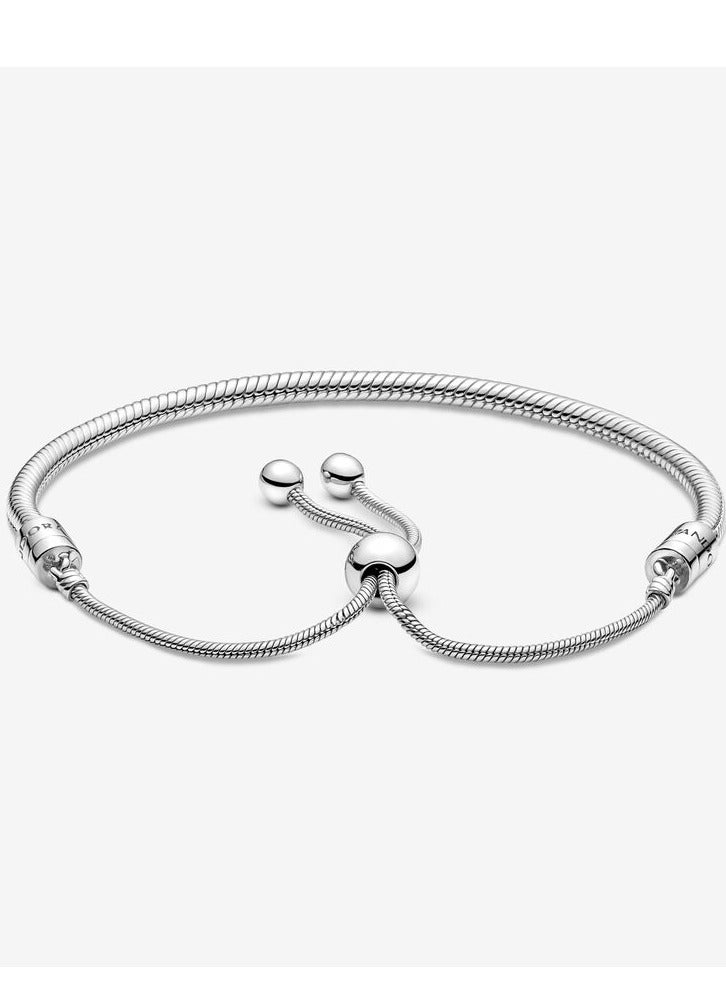 Chomel Snake Chain Slider Bracelet for Women - Image 1