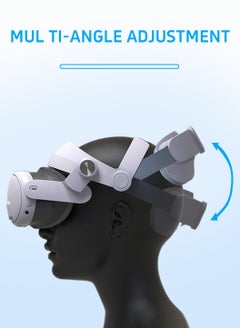 LEOKOR Head Strap for Meta Quest 3,Comfort Vr Accessories with Adjustable Elite Headstrap Design for Meta/Oculus Quest 3 Support Face Protective Pad Cover Replacement Headset Accessory  - Image 2