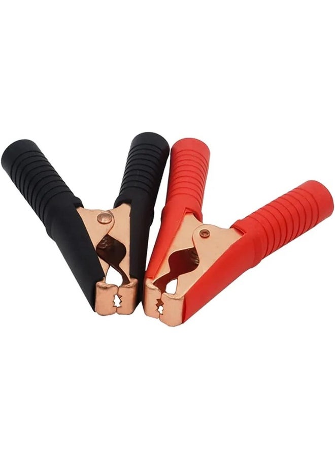 melfi Melfiâ„¢ Insulated Alligator Clips Durable Heavy Duty Black & Red Boot Metal Spring Loaded For Truck Car Battery Electric Test Clips Lead Probe Alligator Clamps - 1 Pair  - Image 1