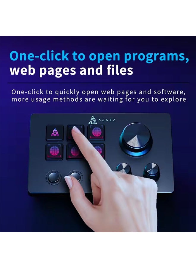 AJAZZ AKP03E Programmable Macro Keyboard Multifunctional Console Panel Assistente Custom Button Mini Keyboard For PC Laptop