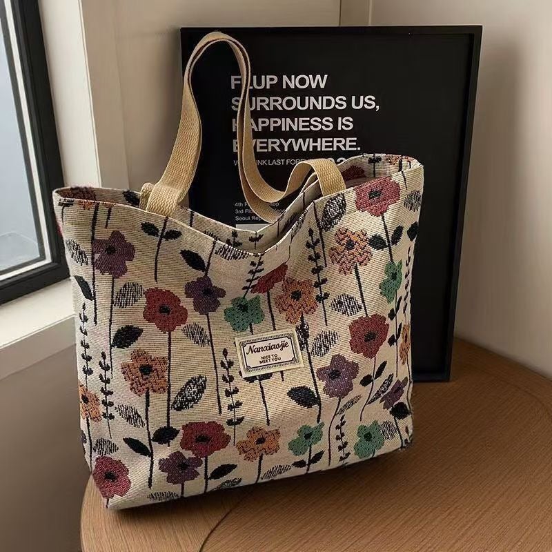 Canvas Tote Bag for Women with Large Capacity - Image 1