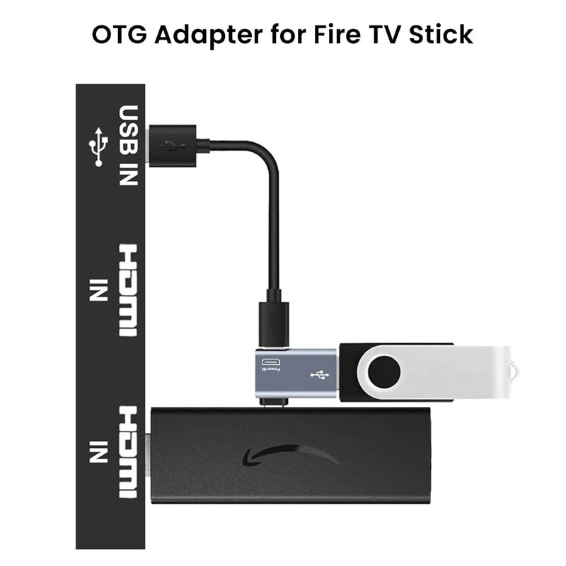 Verilux ® Micro to USB Adapter OTG Cable Adapter for Fire TV Stick 4K Powered Micro USB to USB OTG Adapter for Android Phone Tablet and More Host Devices with Micro USB - Image 3